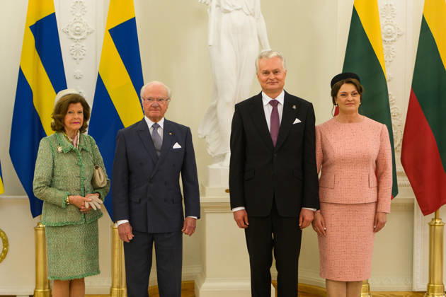 Royals, Lithuania, Visit by King Carl Gustaf and Queen Silvia of Sweden