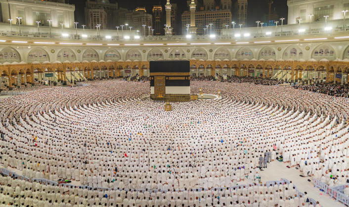 Saudi-Arabien, Muslime vor Beginn der Hadsch in Mekka