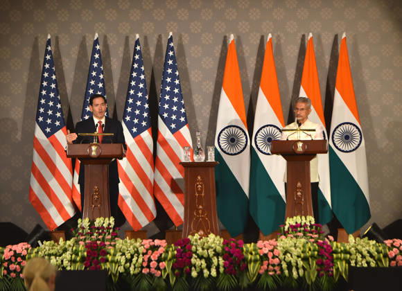 Indien, Marco Rubio in Neu-Delhi