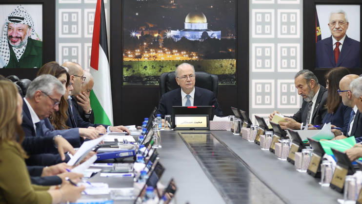 Westjordanland, Mohammad Mustafa leitet Kabinettstreffen in Ramallah