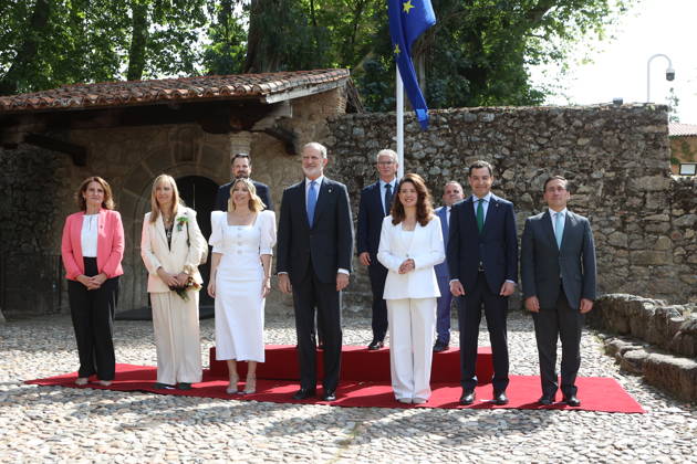 Royals, King Felipe of Spain awards the 19th European Charles V Prize at Yuste Monastery