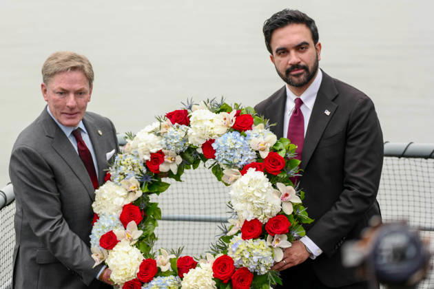 USA, Zohran Mamdani am Memorial Day in New York