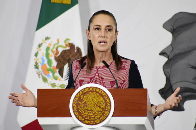 Mexiko, Claudia Sheinbaum Pressekonferenz in Mexiko-Stadt