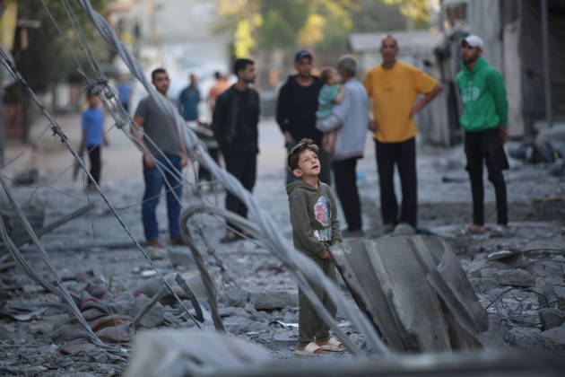 Nahostkonflikt, Gaza, Schäden nach israelischem Luftangriff auf Nuseirat
