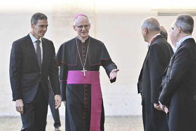 Vatikan, Pedro Sanchez erscheint zu Treffen mit Papst Leo XIV.
