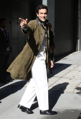 Celebrity, Paul Anthony Kelly as a guest on Good Morning America in New York