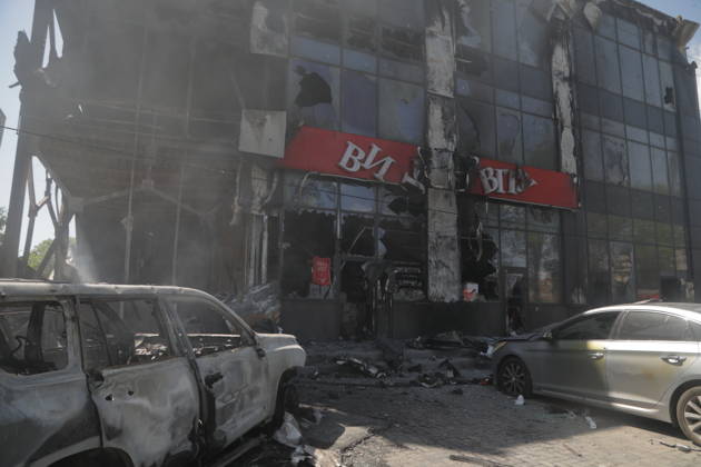 Ukraine-Krieg, Schäden nach russischem Angriff auf Odessa