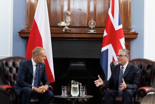 Großbritannien, Keir Starmer empfängt Donald Tusk in London