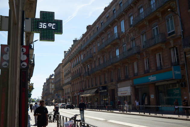 Hitzewelle in Frankreich, Eindrücke aus Toulouse