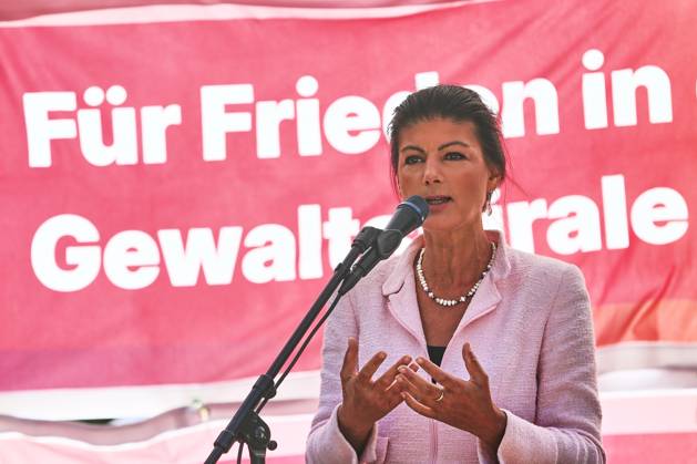 Berlin, BSW Wahlkampf mit Sahra Wagenknecht
