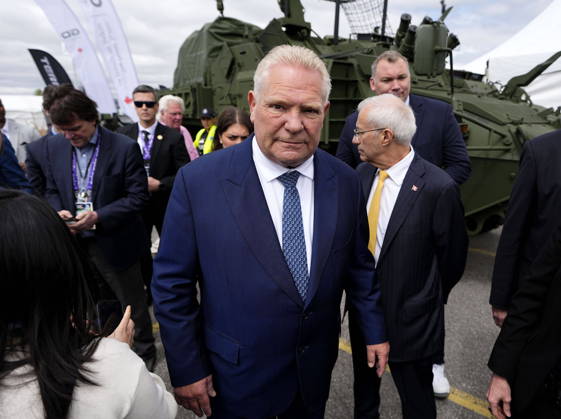 Kanada, Doug Ford nach Rede auf der CANSEC-Messe der Rüstungsindustrie in Ottawa