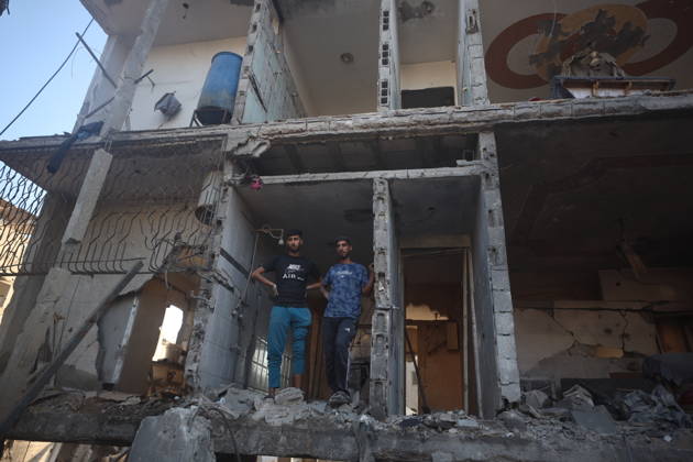 Nahostkonflikt, Gaza, Eindrücke nach israelischem Luftangriff auf Gaza-Stadt
