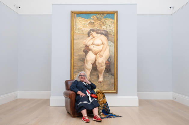 Arts, Präsentation des Gemäldes Sleeping by the Lion Carpet bei Sotheby s in London