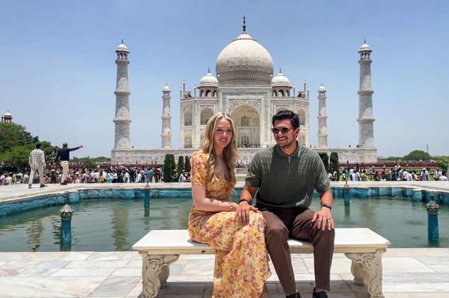 Celebrity, Tiffany Trump besucht das Taj Mahal in Agra
