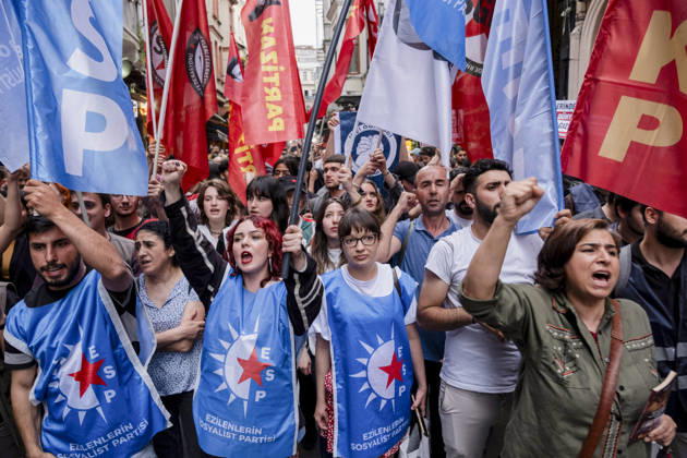 Turkey, demonstration on the anniversary of the Gezi Park events in Istanbul