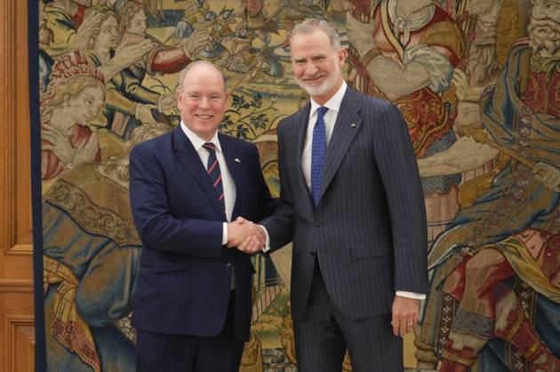 Royals, King Felipe VI receives Prince Albert II in Madrid
