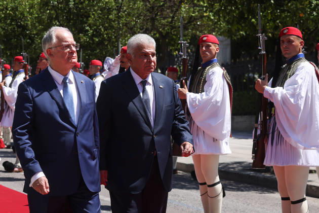 Griechenland, Konstantinos Tasoulas empfängt Jose Raul Mulino in Athen