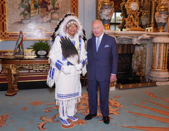 Royals, König Charles III. Audienz im Buckingham Palace in London