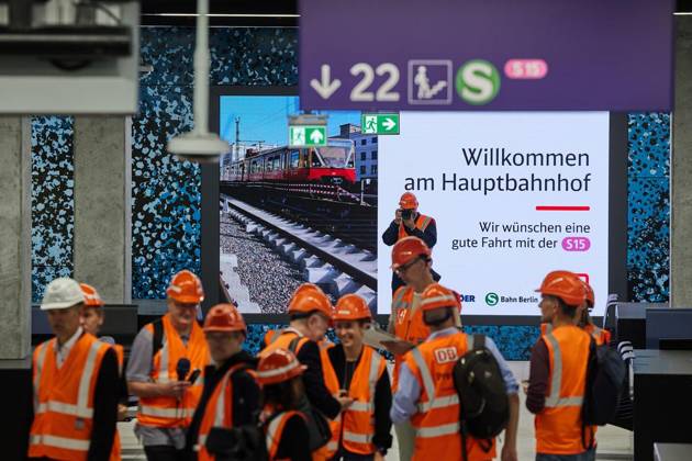 Berlin, Interimsbahnhof der S-Bahn S15 im Hauptbahnhof