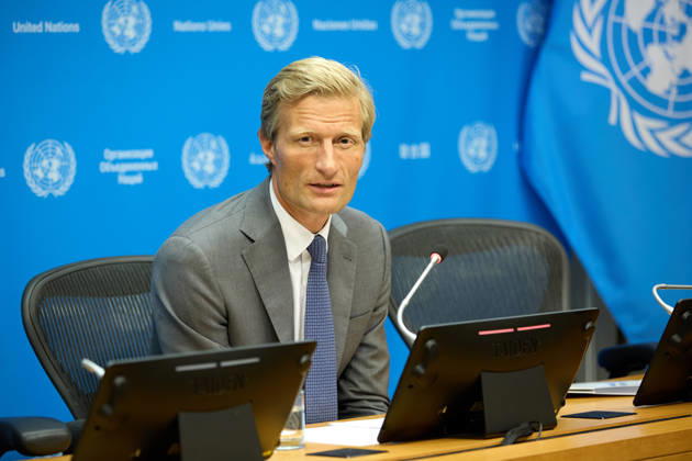 New York, UN Security Council, Press conference with Carl Skau