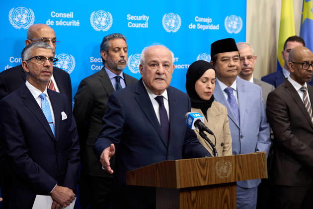 New York, United Nations, Riyad Mansour press conference