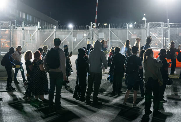 USA, protests outside ICE Detention Centre Delaney Hall in Newark, New Jersey