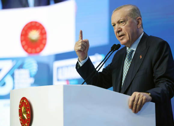 Türkei, Recep Tayyip Erdogan spricht auf Global Islamic Economy Summit in Istanbul