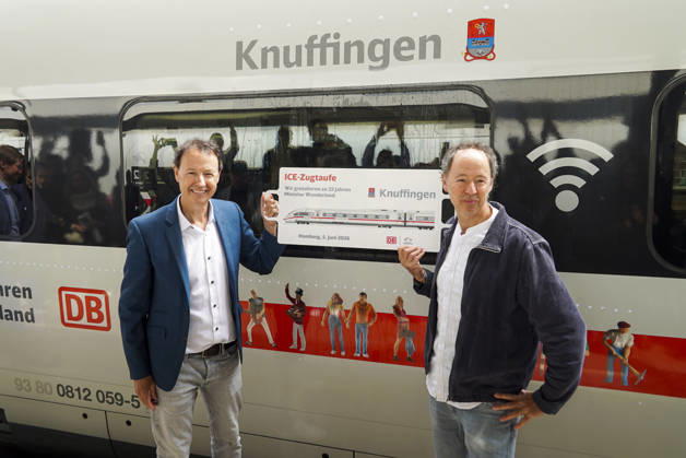Hamburg, Taufe von ICE Knuffingen anlässlich zum 25-jährigen Bestehen des Miniatur Wunderlands