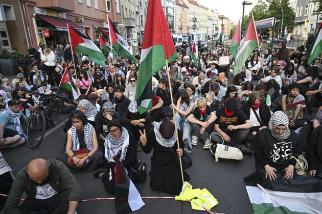 Berlin, pro-Palestinian demonstration