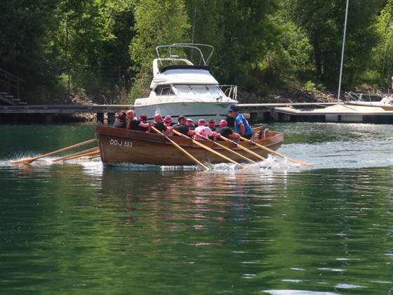 Saxony, Lusatian cutter regatta on Lake Berzdorf in Görlitz