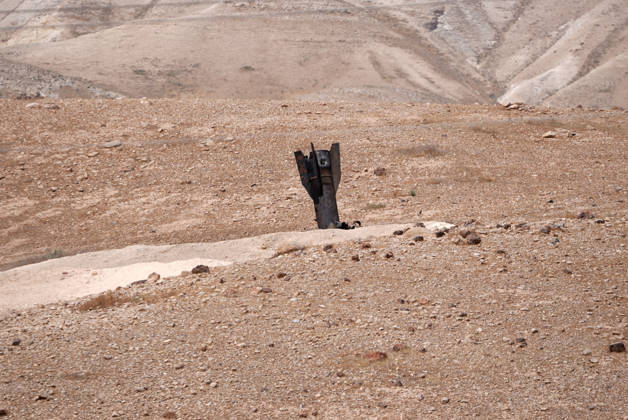 Krieg in Nahost, Israel, Überreste einer angeblichen Rakete des Iran nahe Jericho