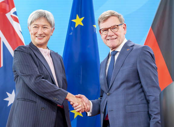 Berlin, Johann Wadephul trifft Penny Wong