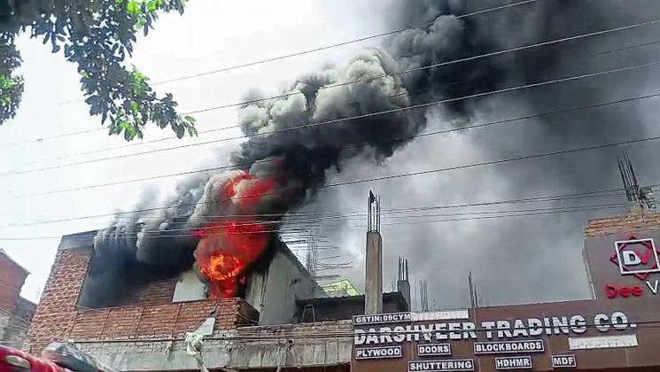 Indien, in einem Geschäftshaus in Kanpur