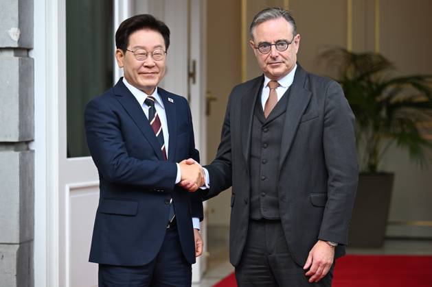 Belgium, Bart De Wever meets Lee Jae Myung in Brussels