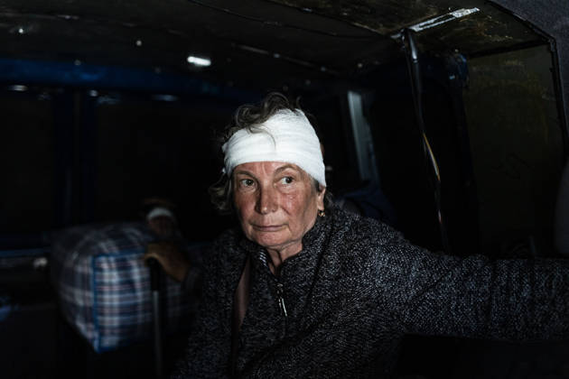 Ukraine-Krieg, Evakuierung von Krankenhaus nach russischen Angriffen auf Druschkiwka