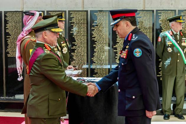 Jordan, King Abdullah II at a ceremony of the Jordanian Armed Forces in Amman