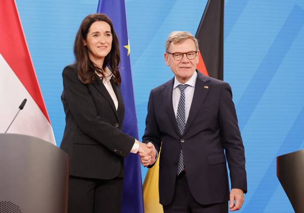 Berlin, Johann Wadephul meets Anita Orban
