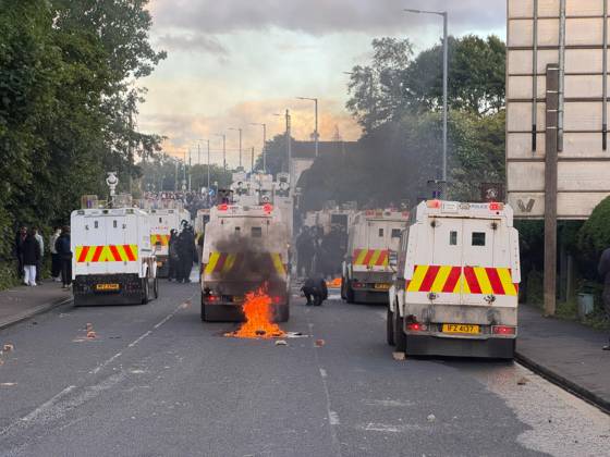 Great Britain, riots in Belfast, Northern Ireland