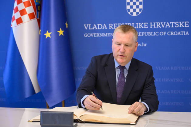 Kroatien, Andrej Plenkovic trifft EU-Kommissar Michael McGrath in Zagreb