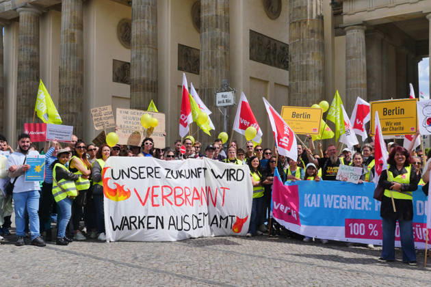 Berlin, Proteste gegen geplante Sozialkürzungen im Gesundheitswesen
