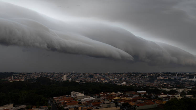 Brazil, squall line over Sao Paulo