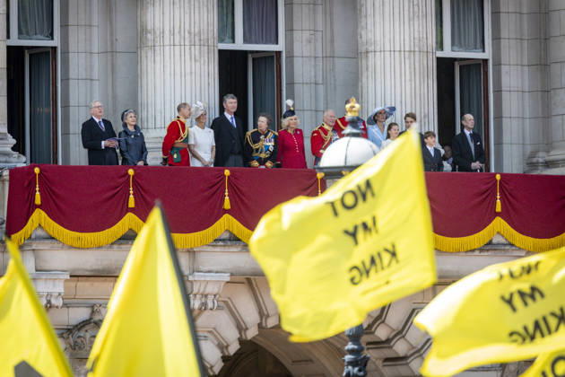 Great Britain, protest against the monarchy in London