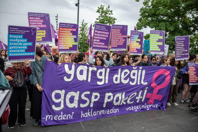 Turkey, protest against judicial reform in Istanbul