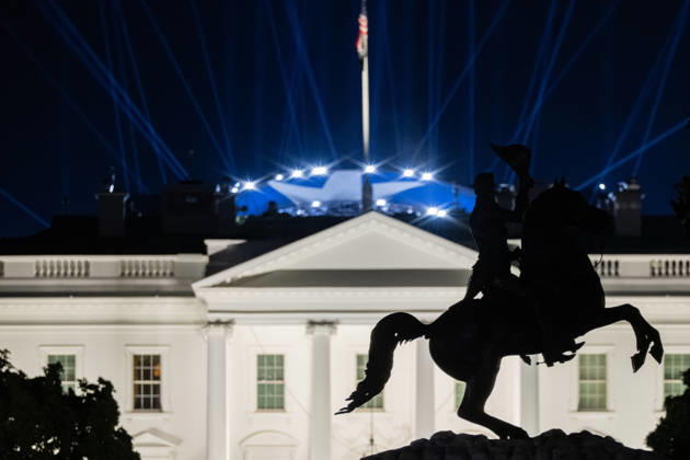 USA, Donald Trump birthday celebrations and cage fights in Washington DC
