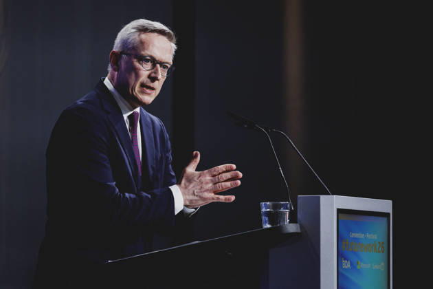 Berlin: Karsten Wildberger gives a speech at a FutureWork event organised by the BDA