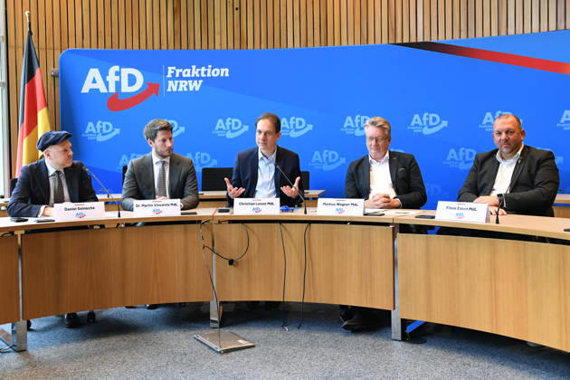 North Rhine-Westphalia, press conference held by the AfD parliamentary group at the State Parliament in Düsseldorf
