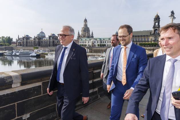 Matthias Diependaele from Saxony visits Dresden