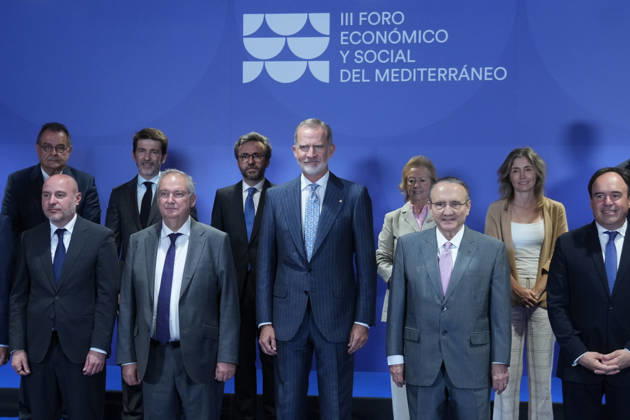 Royals, Spain: King Felipe attends a forum in Barcelona