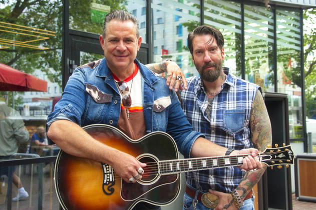 Music: The BossHoss concert at a Burger King branch in Berlin
