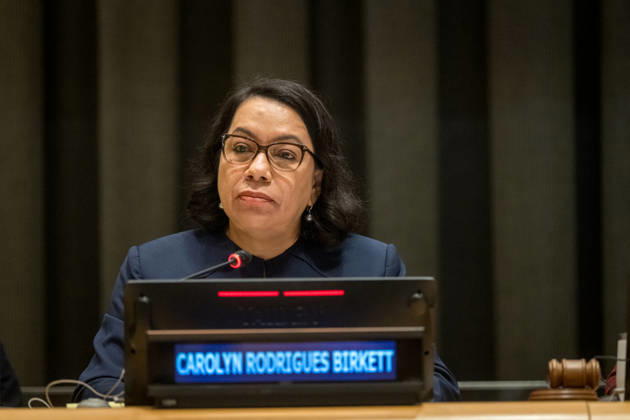 United Nations, General Assembly, Interactive Dialogue with Carolyn Rodrigues-Birkett, candidate for UN Secretary-General, in New York